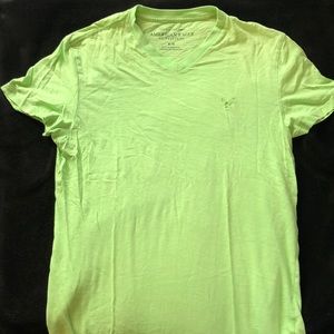 Minimally worn American Eagle Lime Green V-Neck